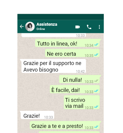 Scrivi su WhatsApp